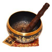 Beautiful Gold Tibetan Singing Bowl