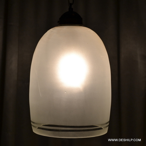 5.5X15 Inch White Frosted Glass Wall Hanging Lamp - Design: Traditional