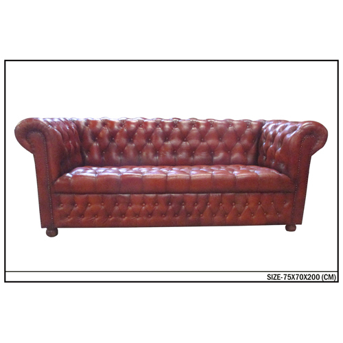 Leather Sofa By SONU HANDICRAFTS