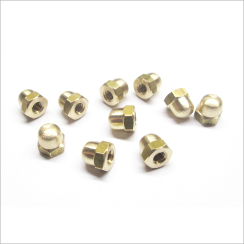 Coarse Solid Brass Dome Nut