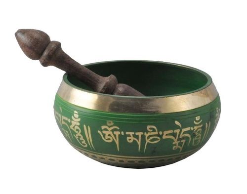 Tibetan Singing Bowl -Green