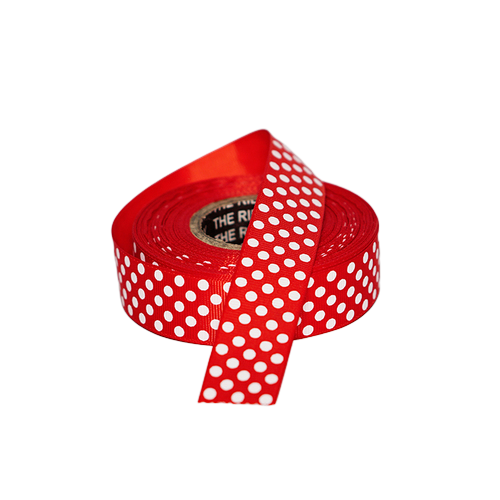 Gross Grain Polka Dot Printed