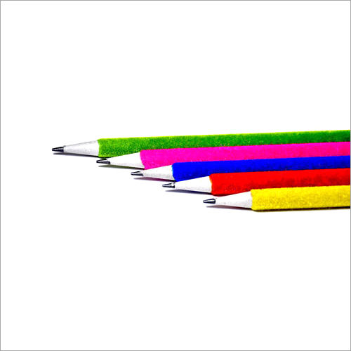 Multicolored Velvet Paper Pencil