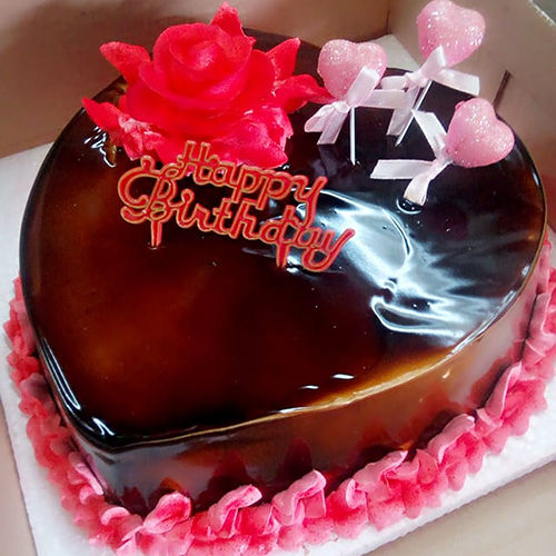 Heart Shape Chocolate Cake