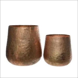 Brass Planter with copper finish