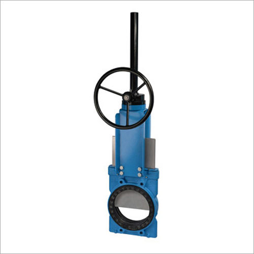 Knife Gate Valves - Stainless Steel, 2 to 24 Inch Sizes, Polished Blue Finish | Extreme Abrasive & Corrosive Resistance, Long Lasting Performance