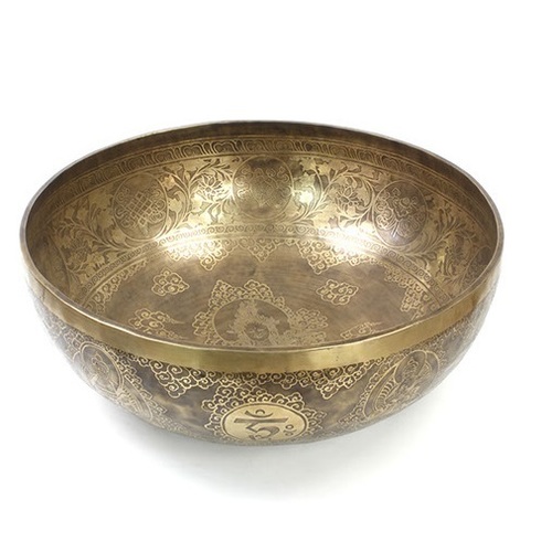 Giant Etched Artisan Singing Bowl