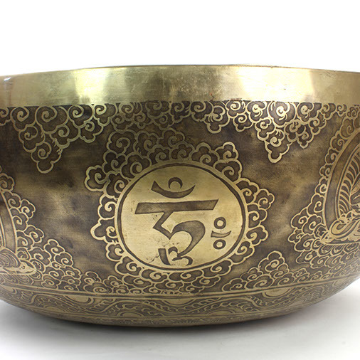 Giant Etched Artisan Singing Bowl