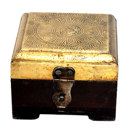 Wood Decorative Home Decorative Brass Fitted Wooden Box