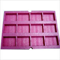 Epe Foam Tray - Epe Material, 1.3-1.8 Mm Thickness, Pink Color | Lightweight, Soft, Waterproof, Disposable, Plain Pattern
