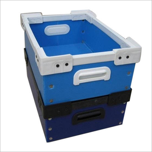 Blue Polypropylene Corrugated Crate