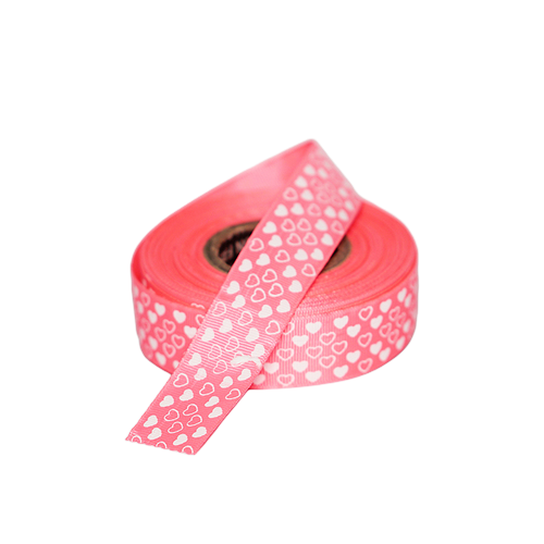 Gross Grain Heart Printed