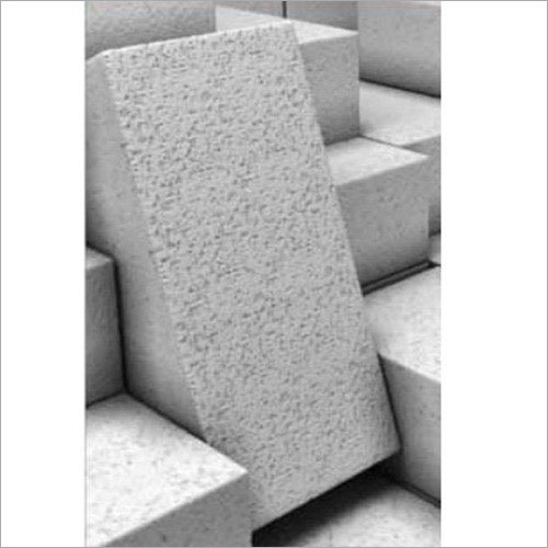 Greyish White Autoclaved Aerated Concrete Block