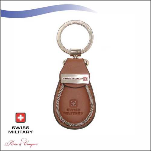 Swiss Military Leather Keychain (KM1)