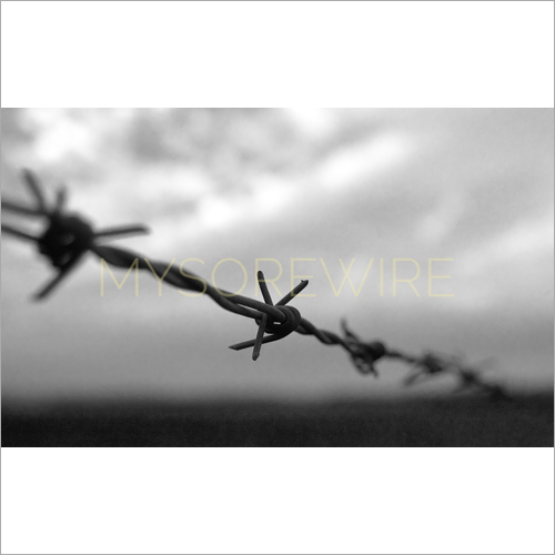 Black Iron Barbed Wire