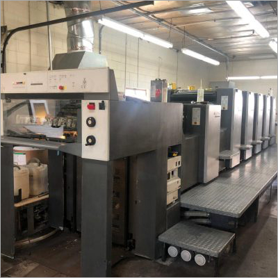 2001 Heidelberg SpeedMaster 74 5H+L Five Color With Coater - Metal, 20 x 29 inches, 5 Color + Coater , Automatic Grade, CP 2000 Console, Alcolor Dampening System