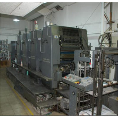 1992 Heidelberg SM 72 V - Metal Construction, 20 x 28 Inches, 4 Color Offset Printing, 240-380 Volt Power, Non Stop Feeder & Delivery, Alcolor Damps