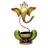 Home Decor Craft Iron Painted Ganesha Tea Light