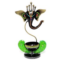 Home Decor Craft Iron Painted Ganesha Tea Light