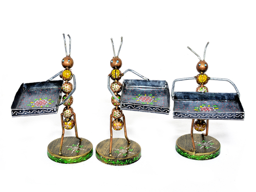 Home Furnish Decorative Iron Painted Catering Ant Statue