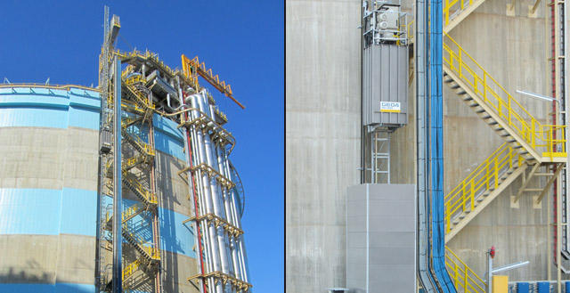 Rack and Pinion GEDA industrial elevators