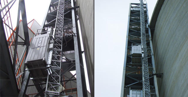 Rack and Pinion GEDA industrial elevators