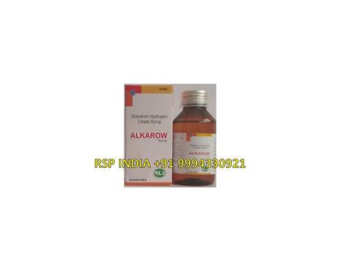 Alkarow Syrup - 100ML Disodium Hydrogen Citrate Liquid, 96% Purity for Urinary Tract Comfort and Hyperacidity Relief