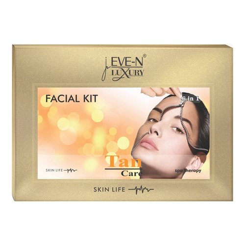 Eve-N Luxury Facial Kit 6 In 1 Tan Wt. 320 G + 15 Ml Easy To Use