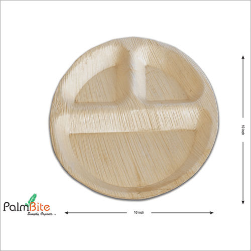 3 Compartment Areca Leaf Plate