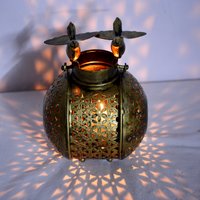 Home Decorative Iron Painted Top Bird Face Tea Light Pot