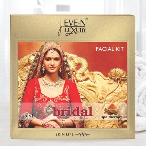 EVE-N Luxury Facial Kit - 5 in 1 Bridal, Herbal Extracts, Gentle & Suitable for All Skin Types, Smooth & Soft Liquid Oils