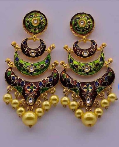 Meena kundan earring