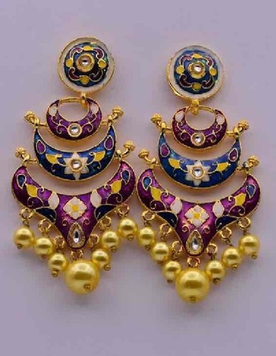 Meena kundan earring