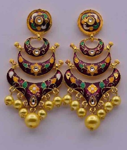 Meena Kundan earring