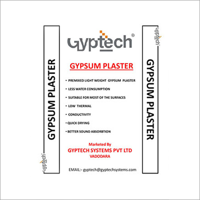 Gypsum Plaster - 20 Kilograms | Single Application, Calcium Sulphate Hemihydrate with Additives for Enhanced Performance and Workability