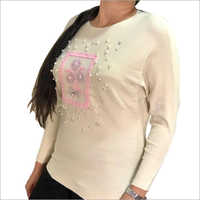 Ladies White Plain Top
