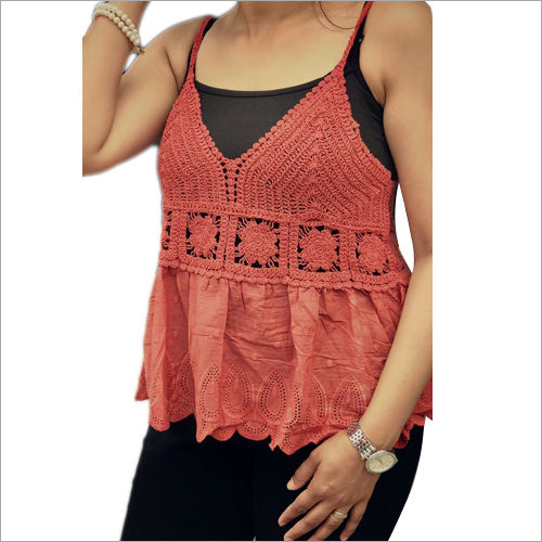 Ladies Fancy Crochet Lace Top