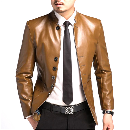 formal leather jacket