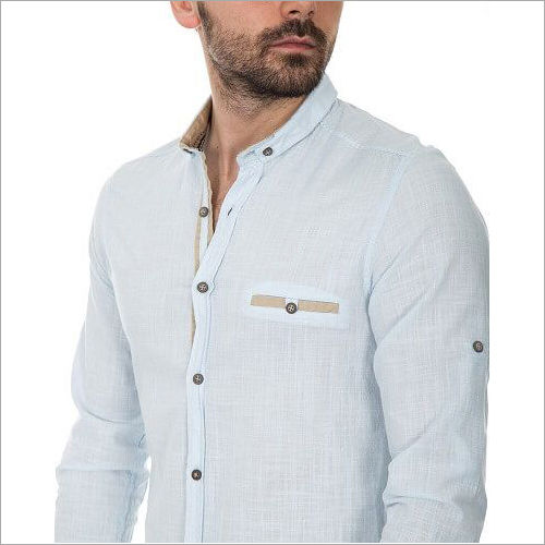 Mens Chinese Collar Shirt