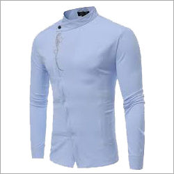 Available In Multicolored Mens Oblique Button Shirt