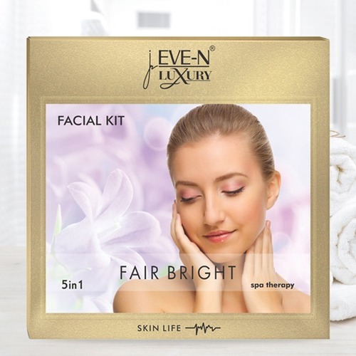 Eve-N Luxury Facial Kit 5 In 1 Fair Bright Wt. 108 G Easy To Use