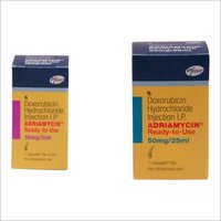 Adriamycin Injection - 10mg/ml & 50mg/25ml Dosage, Sterile Intravenous Cancer Treatment With Fast Acting, Improved Survival Benefits