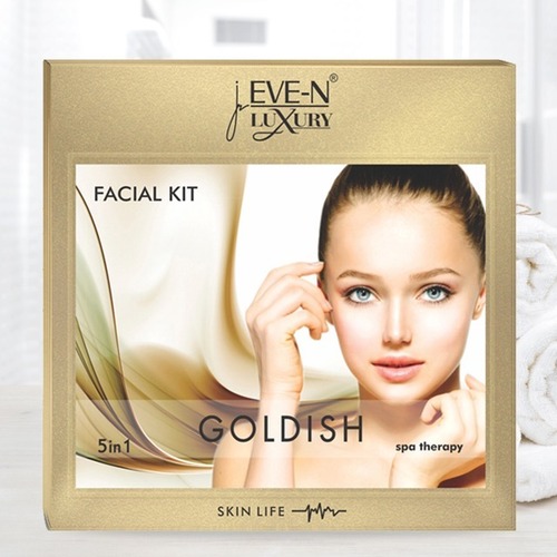 Eve-N Luxury Facial Kit 5 In 1 Goldish Wt. 108 G Easy To Use