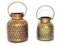 Home Decor Indian Handmade Tea Light Pot Set