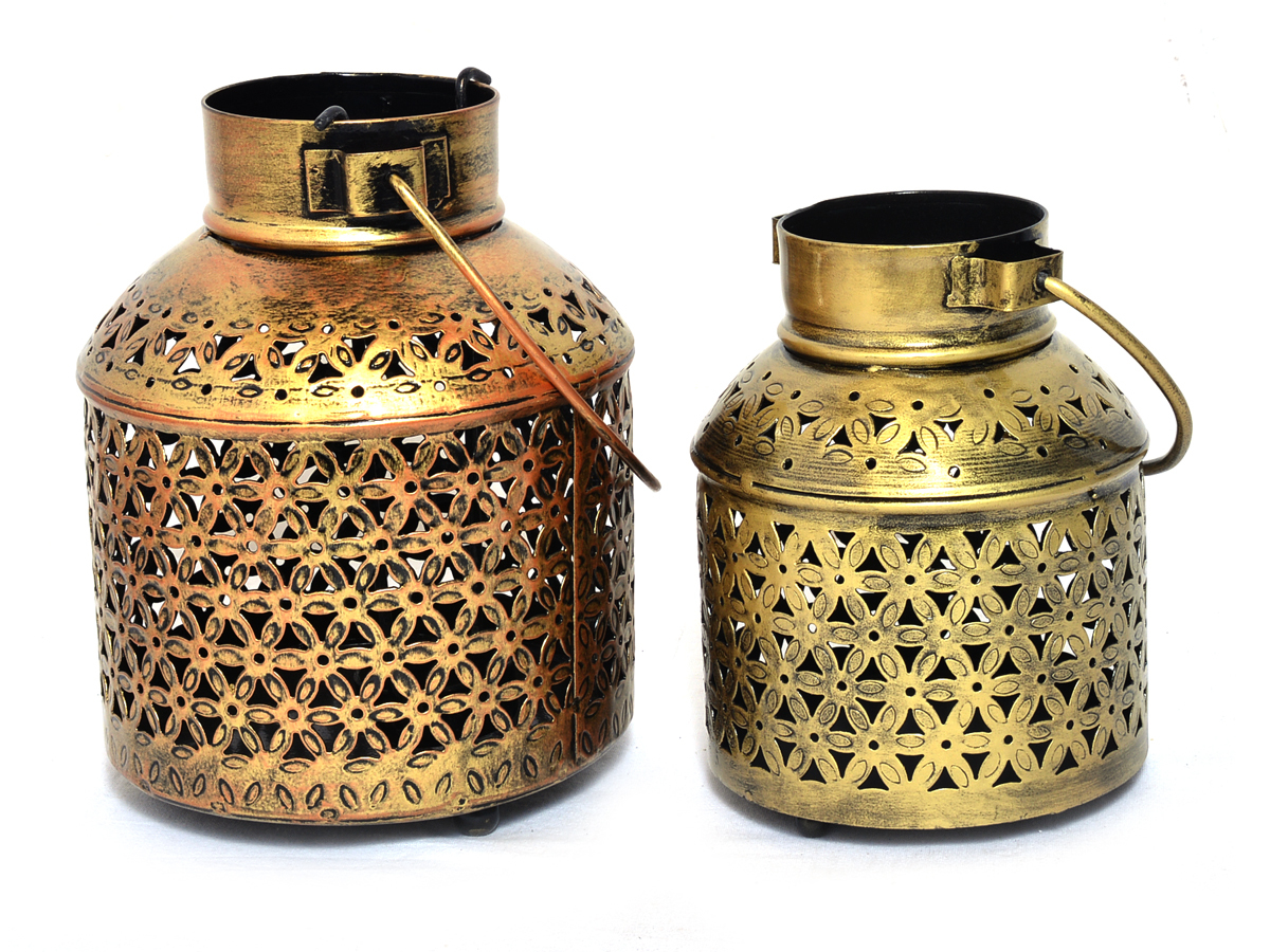 Home Decor Indian Handmade Tea Light Pot Set