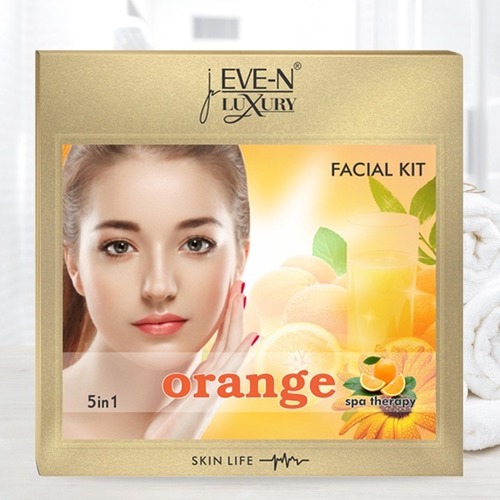 Eve-N Luxury Facial Kit 5 In 1 Orange Wt. 108 G Easy To Use