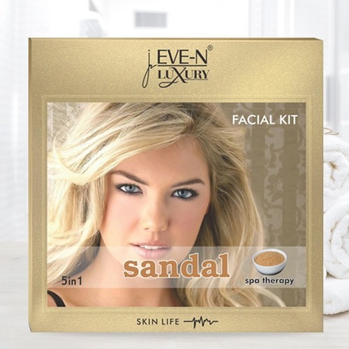 Eve-N Luxury Facial Kit 5 In 1 Sandal Wt. 108 G Easy To Use