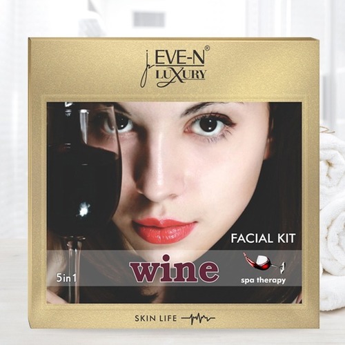 Eve-N Luxury Facial Kit 5 In 1 Wine Wt. 108 G Easy To Use