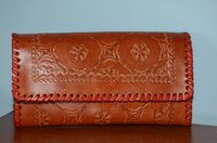 Ladies Leather Engraved Wallet