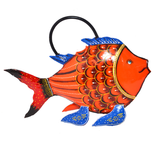 Home Decorative Iron Painted Water Cane Fish